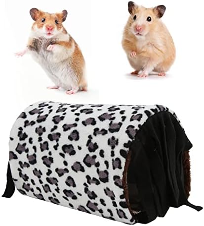 Biitfuu Пет Tunnel, Small Animal Hideaut Play Tube with Fringed Curtain for Hamster Guinea Pig Пет Hideaway Bed for Tube