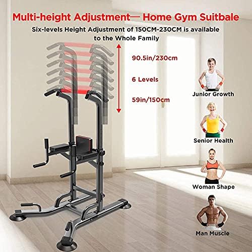 JYMBK Training Fitness Workout Station Power Tower,Weight Station Multi Function Pull Up Station for Strength Training