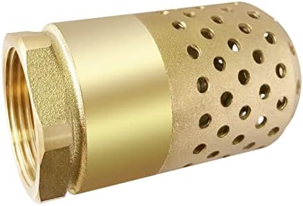 Месинг Foot valve 1-1/4 NPT Тежкотоварни Пружинен Мрежест клапан Женски Връзка Едностранно Foot Клапан за Предотвратяване