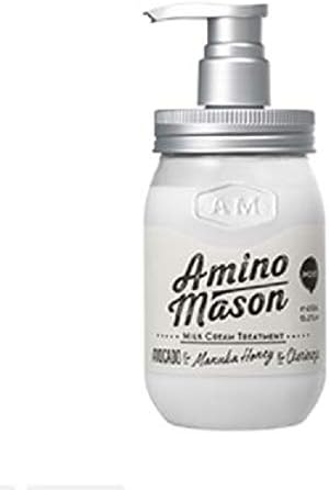 MG AMINO MASON Влажни Milk Cream Treatment 450ml-Климатик възстановява увредената успокоява епидермиса и подобрява външния