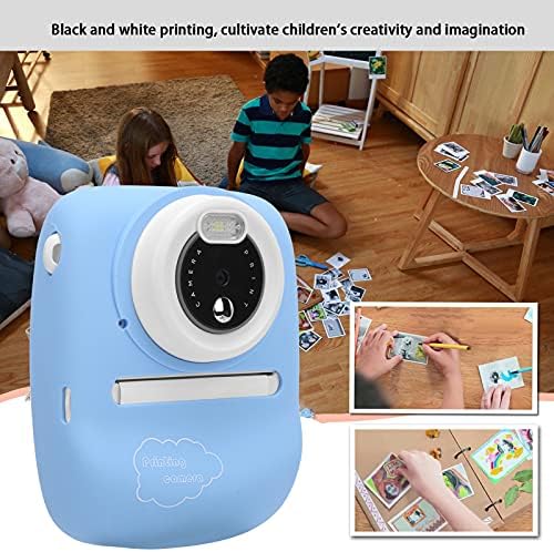 Entatial Kids Camera, Instant Print Camera Rechargable Battery 2000mAh Батерия Instant Print for Boys and Girls(Blue)