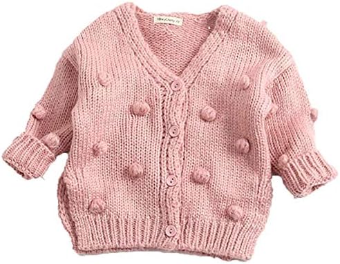 CIYCUIT Baby Boy Girl Sweater Long Sleeve Knit Cardigan Sweater Toddler Warm Winter Clothes