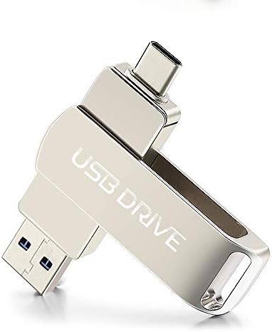 512GB USB Flash Drive,2-в-1 Dual USB Type -C 512gb Flash Drive Thumb Metal Memory Stick за смарт телефони USB C, таблети,