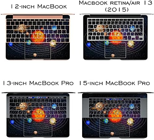 Lex Altern Винил Кожа е Съвместима с MacBook Air 13 инча Mac Pro 16 Retina 15 12 2019 2020 2018 Слънчевата Система на Планетата Юпитер Обикновен Космически Сензорен Бар на Капака на Лаптоп Кла
