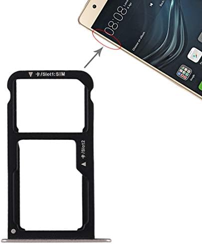 MoPAL Тава за SIM-карти + тава за SIM-карти/Подмяна на Micro SD карти за Huawei P9 Lite(черно), за ремонт на мобилен телефон