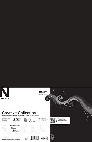 Neenah Creative Collection Cardstock Пакет 11X17 50/Pkg-Epic Black