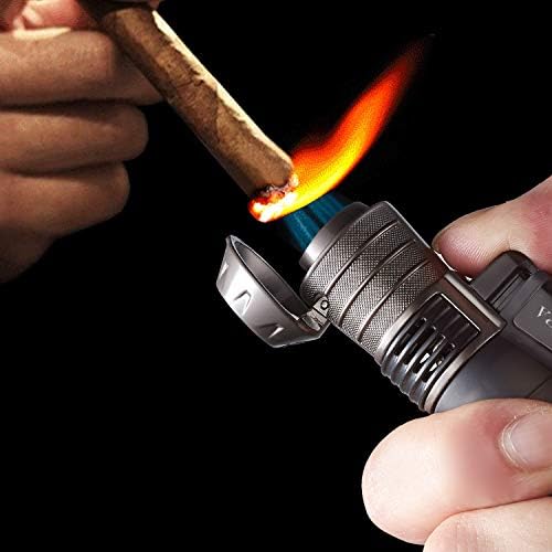 Zoocura Факел Lighter, Горивата Видимо Тройно Струя Пламък Бутан Факел Запалка Ветрозащитная Множество Газова Запалка