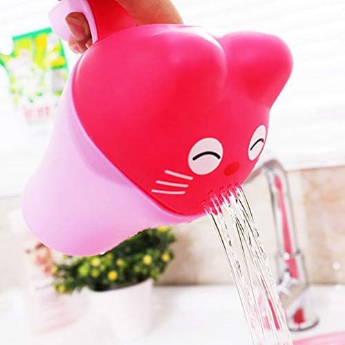 Healifty 2Pcs Baby Bath Rinser Pail Bath Rinse Cup Baby Shampoo Rinse Cup for Protecting Бебе Eyes