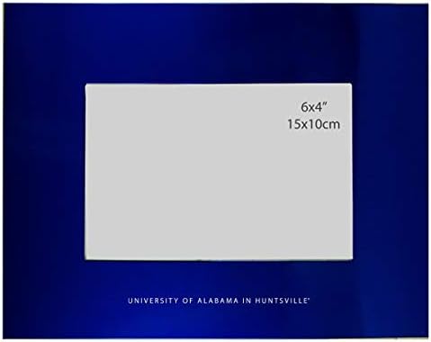 LXG, Inc. Университета на Алабама в Хънтсвил - 4x6 Матирана метална рамка за снимки - Син