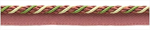 Апликации за бижута, цветове - бяло, червено, зелено 1/4 Декоративен кабел за устни Rose (12 ярда) .D00803 - diy, шевни