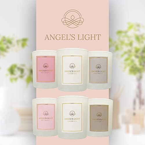 ANGEL ' S LIGHT RAPHAEL - Луксозна ароматна свещ. Лечебната Енергия, Радостта От Живота. Елегантен дизайн. Ръчна изработка.