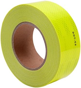 DOT Conspicuity Лента 2x 75' Dot Class 2 Светлоотразителни Tape Roll Self Adhesive Sticker for Cars, Trucks, Trailers,