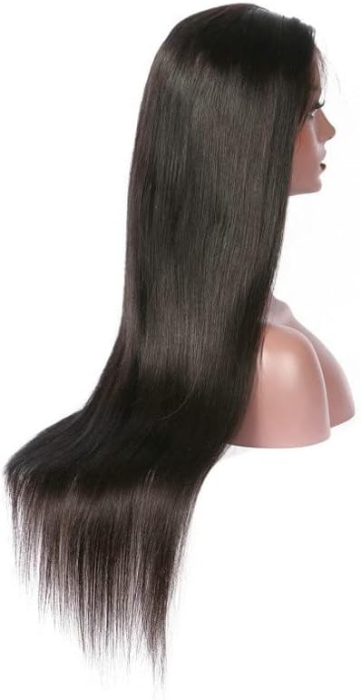 HYSKR 26 Дълги Перуки, Дантела отпред-Дълбоката Част от Синтетични Лъскав Директен Синтетични Перука за Жени Предварително Оскубани с Естествената линия коса (цвят : ж