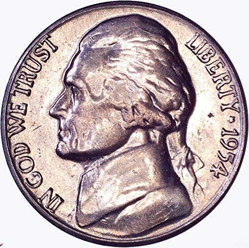 1954 S Jefferson Nickel 5C Brilliant Uncirculated