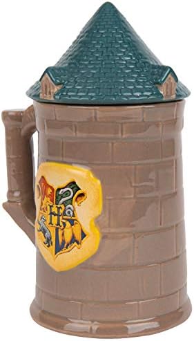 Чаша за Хари Потър Hogwarts Castle, Голяма 30 мл - Керамични Една Чаша с капак - За кафе, чай, Масло, бира и още много