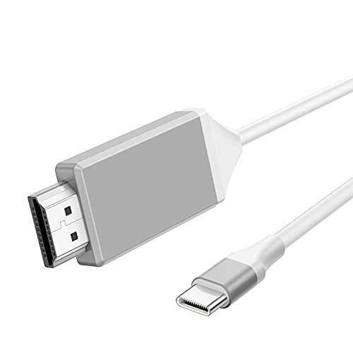 USB кабел C за HDMI 6.6 ft, Type-C към HDMI Адаптер 4K Thunderbolt 3 е Съвместим за MacBook Pro/Air/iPad Pro Samsung Galaxy