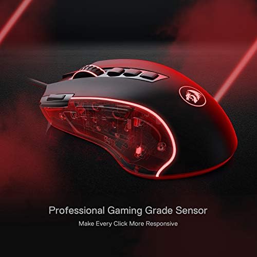 Redragon M612 Predator RGB Gaming Mouse, 8000 DPI Оптична Проводна Геймерская Мишка с 11 Програмируеми Бутона и 5 Режима