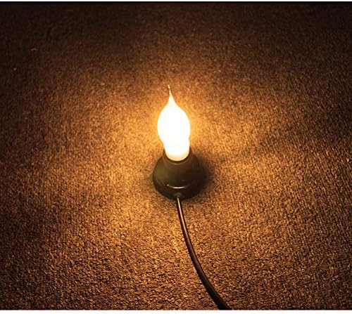 4 Вата E12 Led Лампи И Свещници Затъмняване На 2200 До Топъл Бял 400 Лумена 40 W Еквивалент E12 База Led Полилей C35 Лампата На Едисон Направления Тъмно Стъкло Пламък Форма На Изв