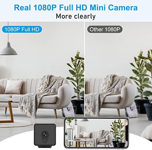 Вътрешна камера 1080P Full HD Wi-Fi Умна Домашна камера за сигурност с аудио, откриване на движение и нощно виждане, идеално