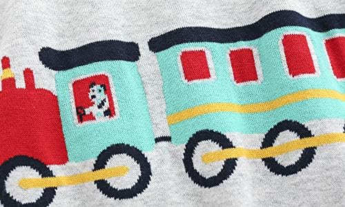 HUAER& Baby Boys Girls Knit Sweater Унисекс Памук Карикатура на Животните Пуловер Hoody