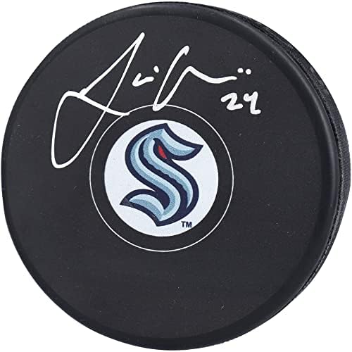 Джейми Олексяк Сиатъл Кракен с автограф шайби за Хокей - Autographed NHL Pucks