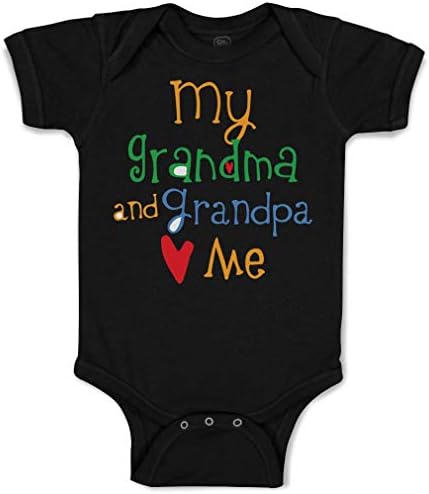 Потребителски Бебешко Боди на Дядо Ми и Баба ми Ме Обича Баба и Дядо Смешно Памук