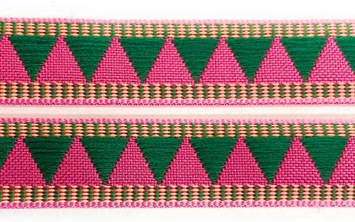 5/8 Рипсено Fabric Ribbon Fashion Pink /Green Ribbon 5 Ярда за Шиене, Подарък опаковки, Banta за коса , Изработване, Сватбена