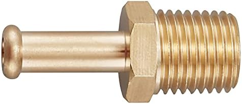 Pronese 5 Pack Premium Solid Brass Hose Barb Adapters 3/8 NPT Male x 3/8 Barb Straight Swivel Hose Fitting, Push On Heater