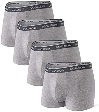 Мъжко бельо на DAVID ARCHY Ultra Soft Comfy Дишаща Bamboo Rayon Trunks in 4 or 7 Pack