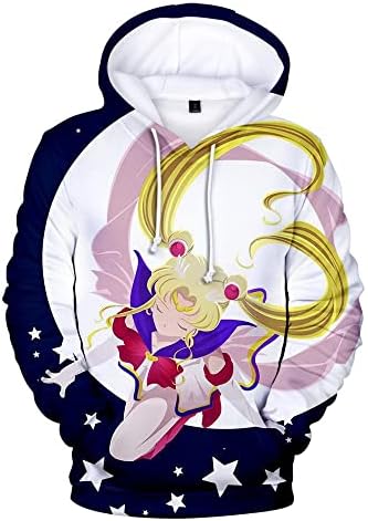 Sailor Moon Hoody, Sailor Moon Пуловер За Жени, Момичета TM6Z