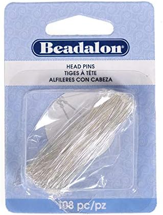 Beadalon Head Pins Silver Silver опаковка от 108 броя