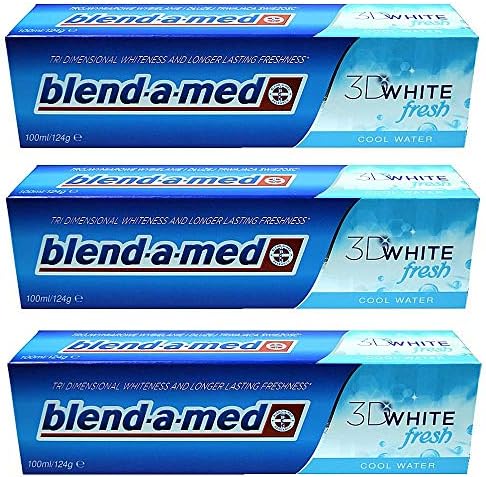 [Опаковка от 3] Blend-a-med 3D White Fresh Cool Water паста за зъби. Блендамед Избелващ 100 мл