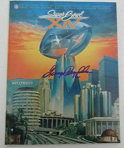 Тери Брадшоу Подписа на Игрова програма на Super Bowl XIV MVP Стийлърс JSA 129538 - Списания NFL с автограф
