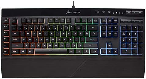 Детска клавиатура CORSAIR k55 опция RGB - Тихите и приятни клавишите със led подсветка - Средство за управление на мултимедийно