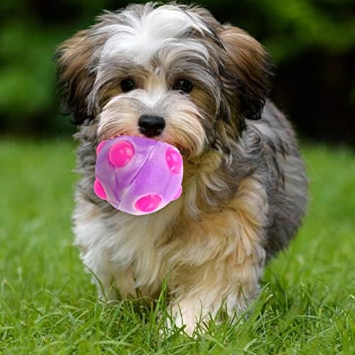 hionre Dog Molar Топка Bite Resistance Safe Lighting Luminous Dancing Dog Топка Toys for Small Medium Dogs