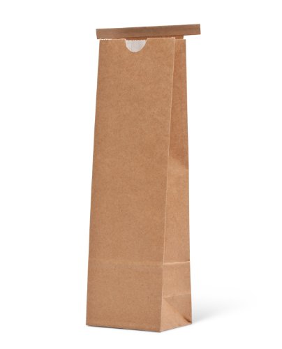 Pacific Bag 100-415 Paper Tin-Tie Bag, 1 паунд/ 500 г Тесен, естествен Крафт с бял крафт-лайнера, 3-3/8 Дължина x 2-1/2