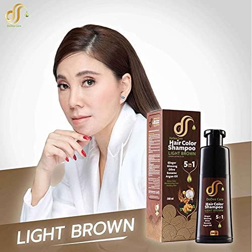 Havilah #Deep Brown Hair Make Soft Лъскава Lock Color to Last Long DoDee Care Hair Color Shampoo Nourish Hair by DHL (Пакети of 10) by Tumtimshop [Get Free Beauty Gift]