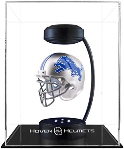 Пегас Sports NFL Rotating Levitating Hover Helmet with LED Lighting, Detroit Lions