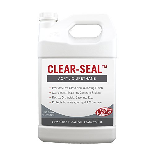 Rain Water Guard Sealers CU-0201 Clear-Seal Hybrid and Acrylic Urethane Low Gloss Coating READY TO USE covering up to