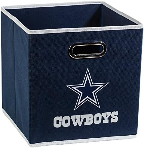 Franklin Sports NFL Team Fabric Storage Cubes - Made To Fit Storage Bin Organizers (11x10.5x10.5)