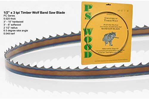 Timber Wolf Bandsaw Blade 137 x 1/2 x 3 TPI Положителен Нокът