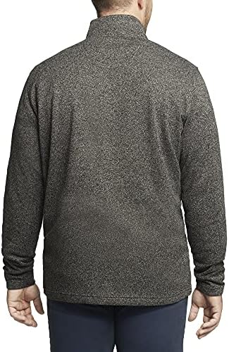 IZOD Men ' s Big & Tall Big Предимство Performance Quarter Zip Sweater Fleece Solid Pullover