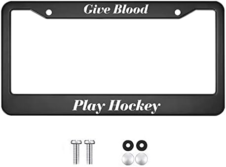 Дайте Кръв да Играе Хокей на лед Регистрационен номер Рамка Алуминий Метален Регистрационен номер на Кутията на Предния