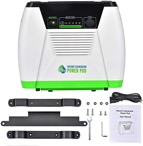 Nature's Generator Power Pod 1200Wh Solar Powered Expansion Add-on with Pod 35 inch 4AWG Expansion Кабел for Nature's