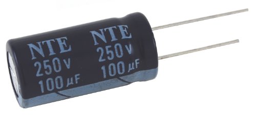 NTE Electronics VHT2.2M63 серия VHT Алуминиеви електролитни кондензатори, бразда олово, 105 градуса е Максималната температура, капацитет 2,2 справедливост, толерантност 20%, 63В