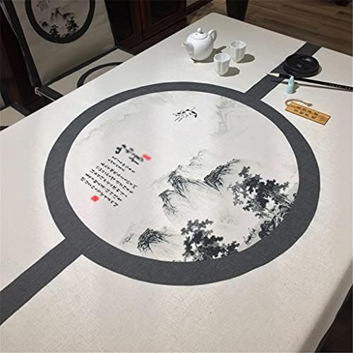 CDQYA Покривка Китайски стил, Цвете и птица Китайски стил маса за Хранене Покриване на Тъкани от Памук и лен, масичка
