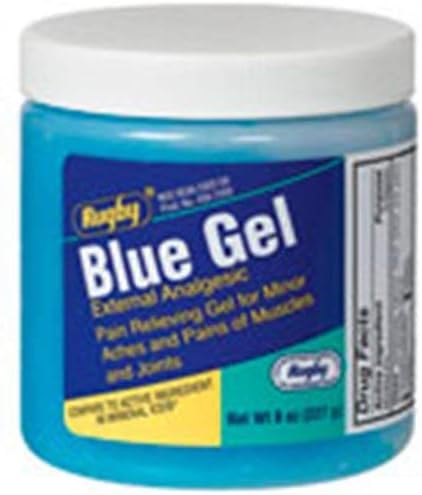 Rugby Blue Gel 8oz *за да се Сравняват с минерално лед*