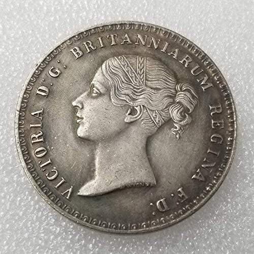 Challenge Coin Antique Crafts 1847 1C Хавайски Цент Мед Проблем Стар Сребърен Долар Монета Събиране на Монети