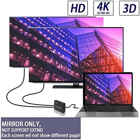 3D Огледало 4K 1080P Адаптер HDMI Switcher Сплитер 1 in 2 Out Дисплей Дубликат