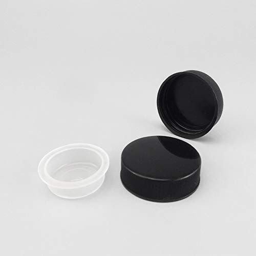 Adamas-Beta Черна кодираната вита покритие, Вътрешно формованное о-пръстен,полипропилен,оребрена стил Размер D×H: 41 × 12,2 мм(опаковка от 40 броя)